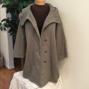 MOVEUP gray medium winter hooded jacket